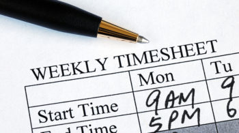 Enter the weekly time sheet concepts of work hours reporting